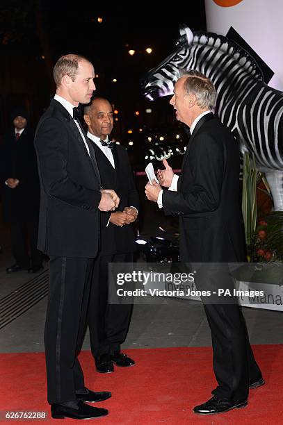 The Duke of Cambridge attends the Tusk Conservation Awards at the Victoria and Albert Museum in London.