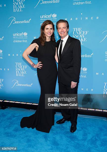 Desiree Gruber and Kyle MacLachlan attend the 12th Annual UNICEF Snowflake Ball at Cipriani Wall Street on November 29, 2016 in New York City.