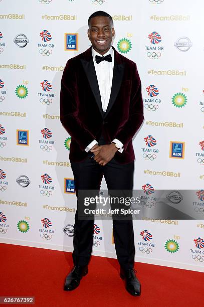 Taekwondo athlete Lutalo Muhammad attends the Team GB Ball at Battersea Evolution on November 30, 2016 in London, England.