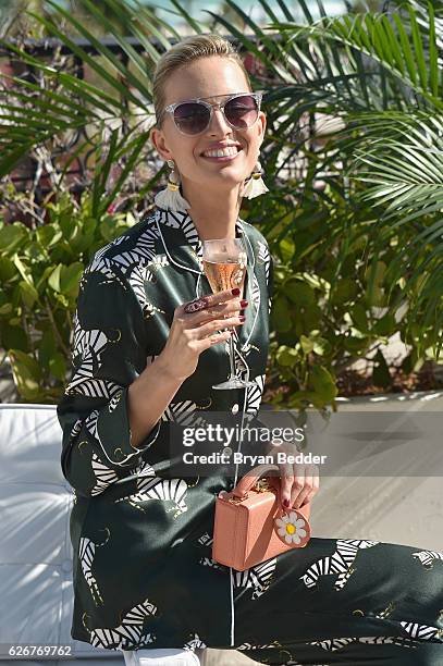 Karolina Kurkova attends the L'Eden By Perrier-Jouet Rooftop Soiree With Karolina Kurkova on November 30, 2016 in Miami Beach, Florida.