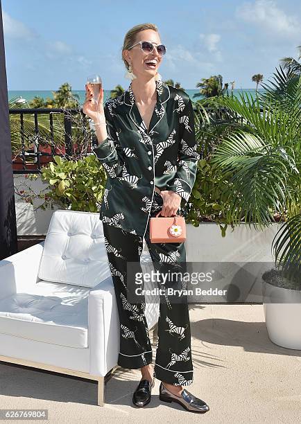 Karolina Kurkova attends the L'Eden By Perrier-Jouet Rooftop Soiree With Karolina Kurkova on November 30, 2016 in Miami Beach, Florida.