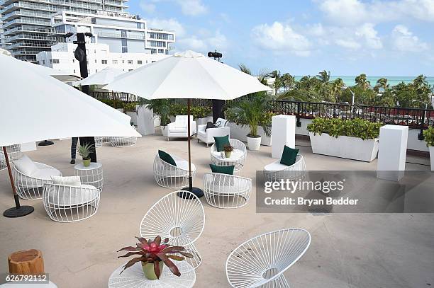 View of L'Eden By Perrier-Jouet Rooftop Soiree With Karolina Kurkova on November 30, 2016 in Miami Beach, Florida.