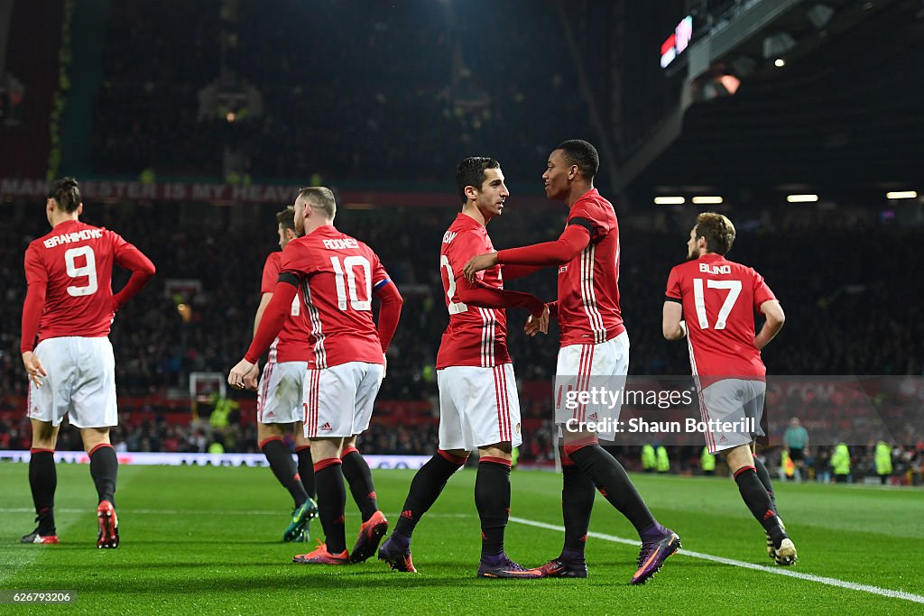 Manchester United v West Ham United - EFL Cup Quarter-Final