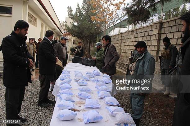 Police in Badakhshan province, northeast of Afghanistan, on November 7 a shipment of heroin with two drug traffickers arrested. Badakhshan in...