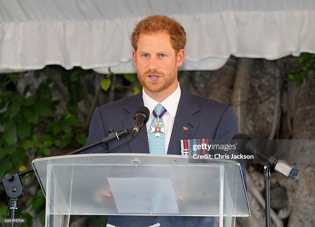 Prince Harry Visits The Caribbean - Day 10