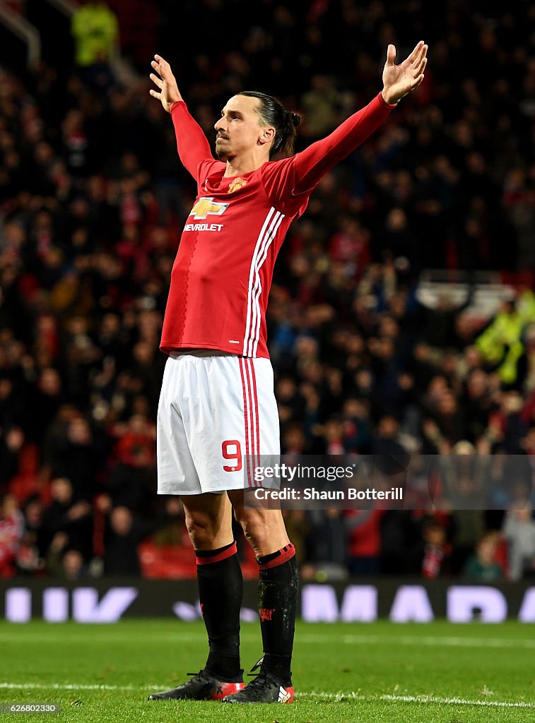 Manchester United v West Ham United - EFL Cup Quarter-Final