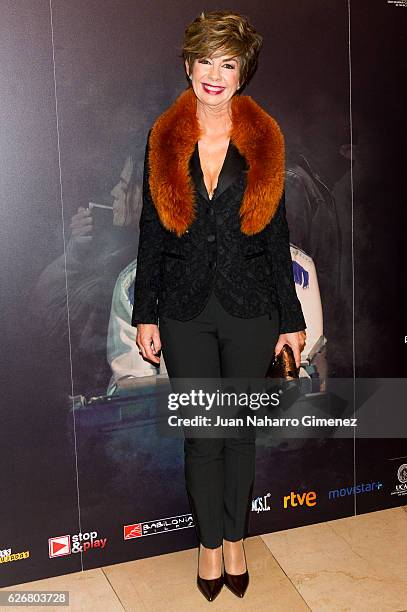 Maria Jose Saz attends '249 La Noche Que Una Becaria Encontro A Emiliano Revilla' premiere at Palafox Cinema on November 30, 2016 in Madrid, Spain.