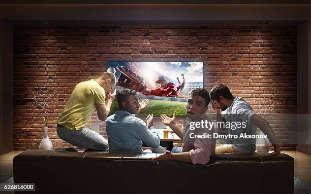 students watching baseball game at home - baseball game stadium stock pictures, royalty-free photos & images