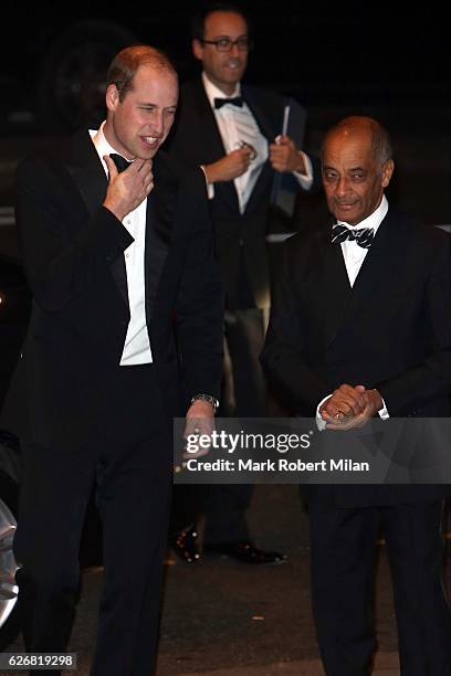 Prince William, Duke of Cambridge attends the Tusk Conservation Awards ceremony & dinner at the Victoria and Albert Museum attending the Sunday Times...