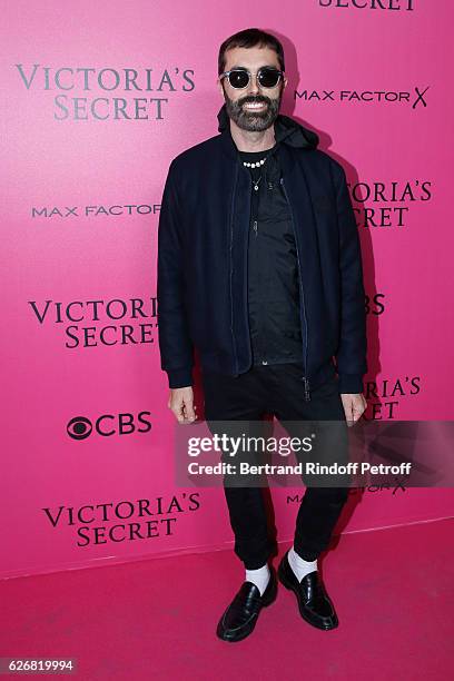 Stylist Giambattista Valli attends the 2016 Victoria's Secret Fashion Show. Held at Grand Palais on November 30, 2016 in Paris, France.