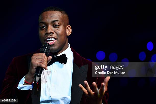 Taekwondo athlete Lutalo Muhammad attends the Team GB Ball at Battersea Evolution on November 30, 2016 in London, England.