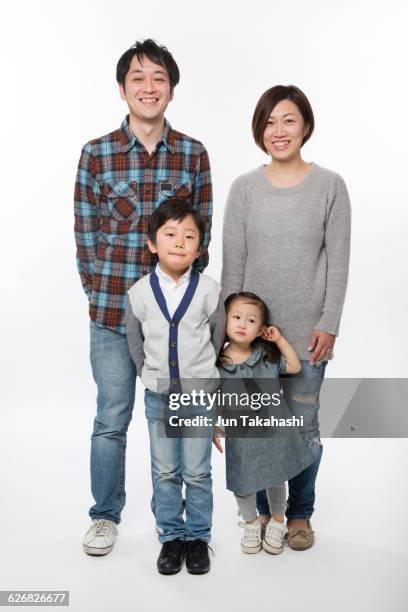 portrait of japanease man - family full length stock pictures, royalty-free photos & images