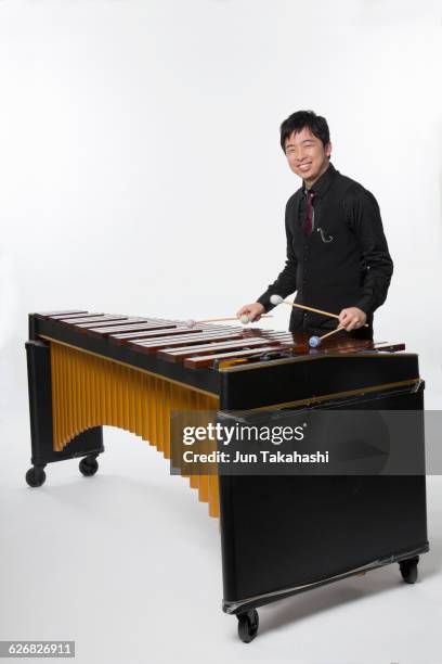 portrait of japanease man - marimba fotografías e imágenes de stock