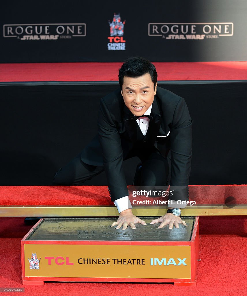 Donnie Yen Hand And Footprint Ceremony