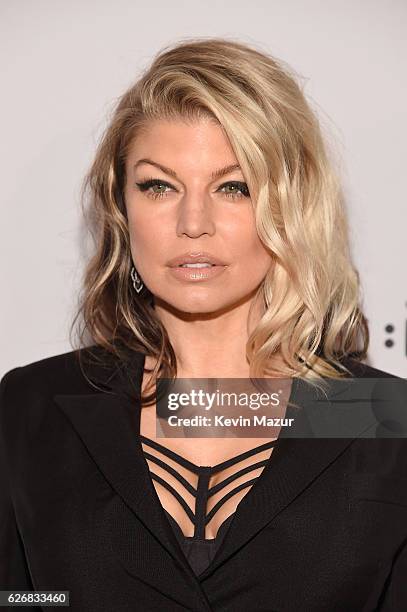 Fergie attends Two Ten Footwear Foundation's 77th annual dinner and gala at Hammerstein Ballroom on November 30, 2016 in New York City.