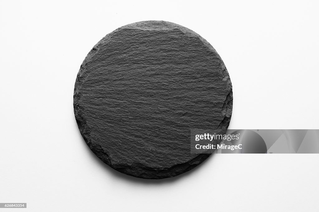 Round Shape Slate Stone Coaster