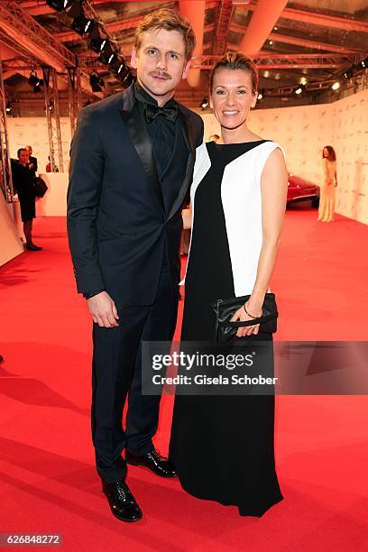 Steve Windolf and Kerstin Landsmann during the Bambi Awards 2016, arrivals at Stage Theater on November 17, 2016 in Berlin, Germany.