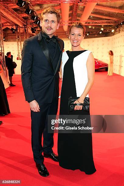 Steve Windolf and Kerstin Landsmann during the Bambi Awards 2016, arrivals at Stage Theater on November 17, 2016 in Berlin, Germany.