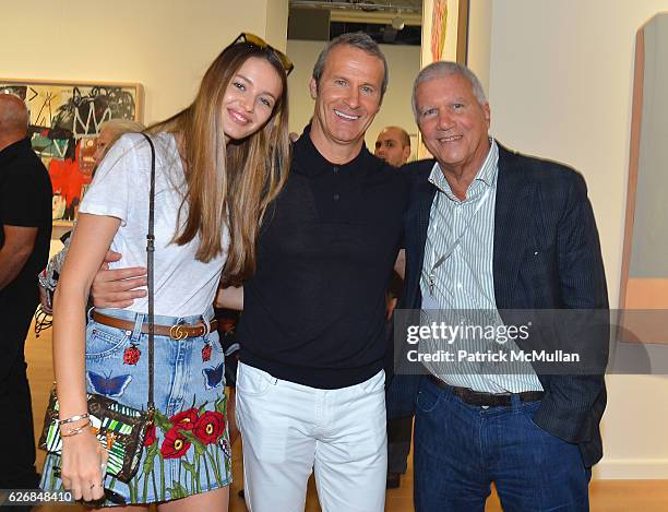Katia Doronin, Vladislav Doronin and Larry Gagosian at the Art Basel Miami Beach - VIP Preview at Miami Beach Convention Center on November 30, 2016...