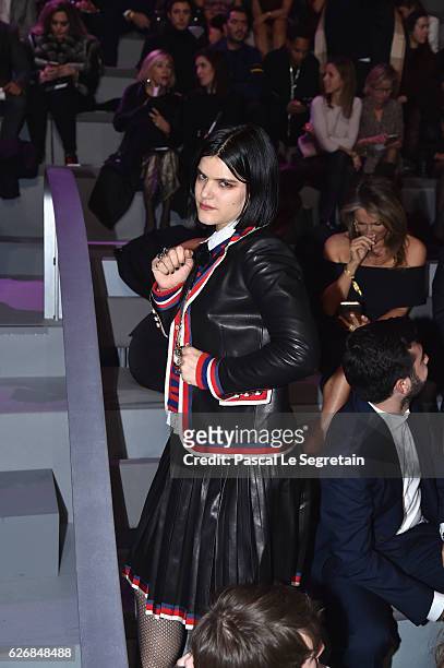 Soko attends the Victoria's Secret Fashion Show on November 30, 2016 in Paris, France.