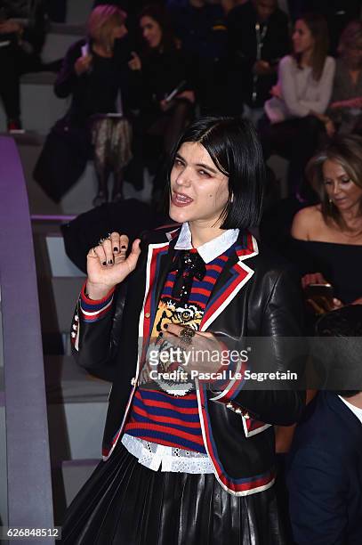 Soko attends the Victoria's Secret Fashion Show on November 30, 2016 in Paris, France.