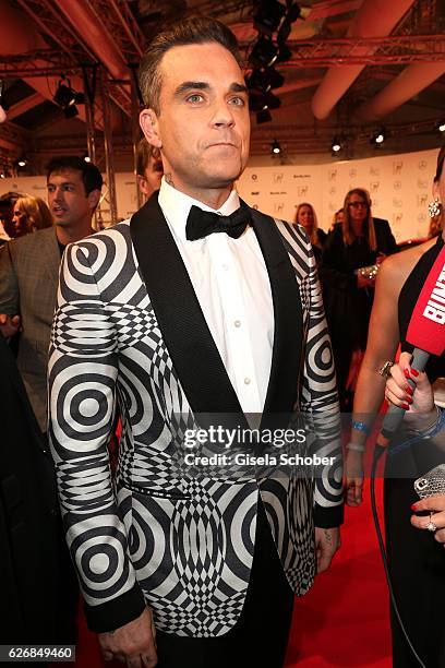 Robbie Williams during the Bambi Awards 2016, arrivals at Stage Theater on November 17, 2016 in Berlin, Germany.