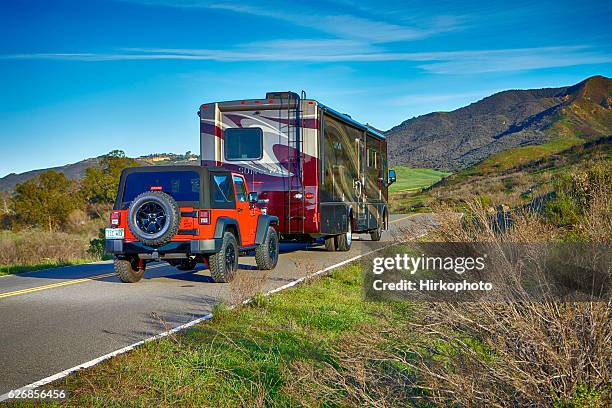 152 Rv Pulling Trailer Stock Photos, High-Res Pictures, and Images ...