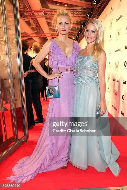 Franziska Knuppe and Judith Rakers during the Bambi Awards 2016, arrivals at Stage Theater on November 17, 2016 in Berlin, Germany.