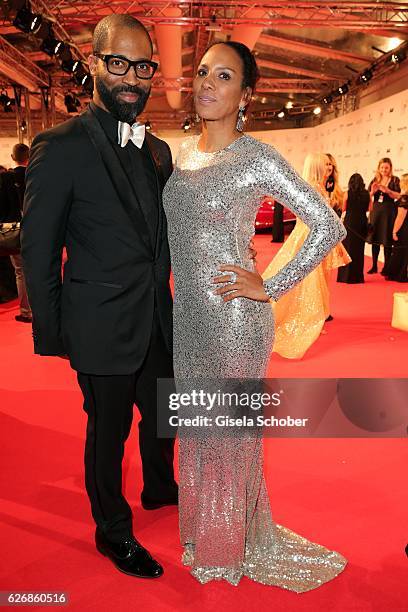 Barbara Becker and Chris Glass during the Bambi Awards 2016, arrivals at Stage Theater on November 17, 2016 in Berlin, Germany.