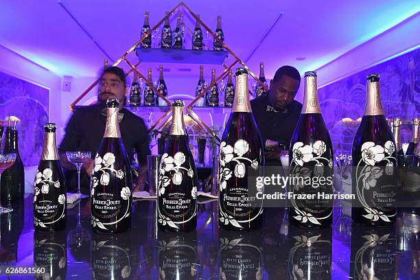 View of the L'Eden By Perrier-Jouet Cocktail Party With Derek Blasberg on November 30, 2016 in Miami Beach, Florida.