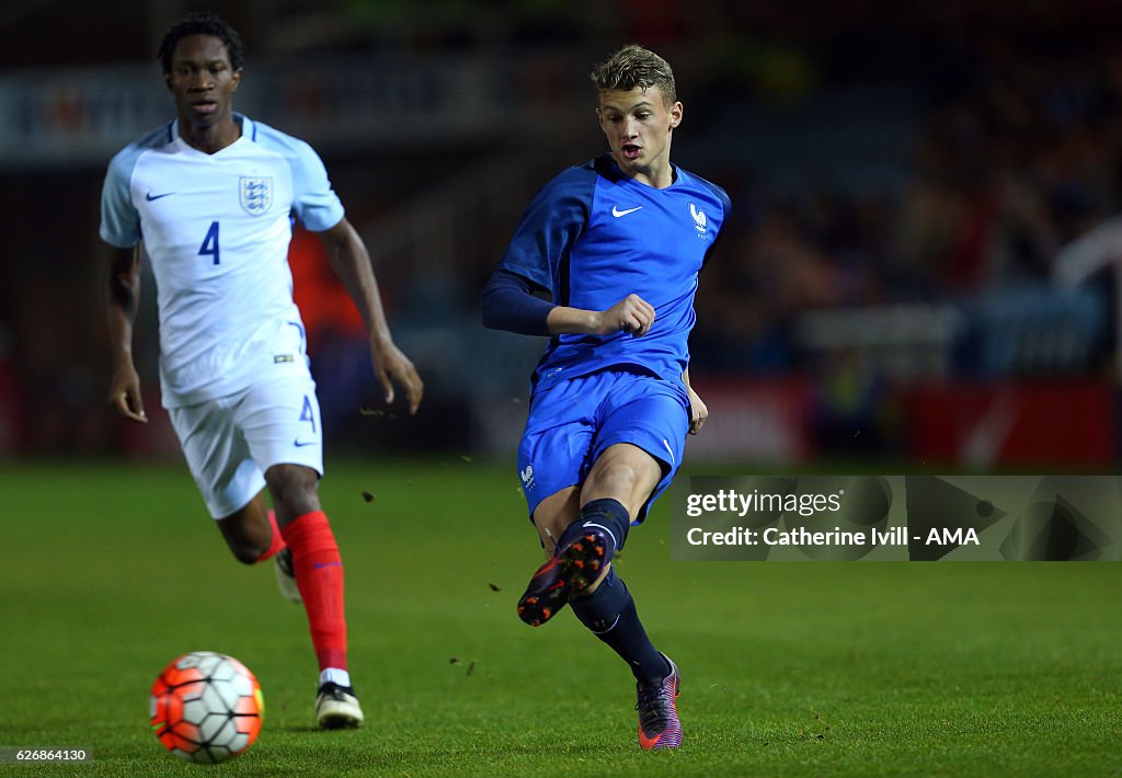 England v France - U18 International Friendly