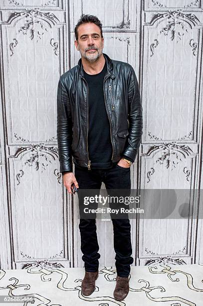 Actor Jeffrey Dean Morgan discusses "The Walking Dead" during The Build Series at AOL HQ on November 30, 2016 in New York City.