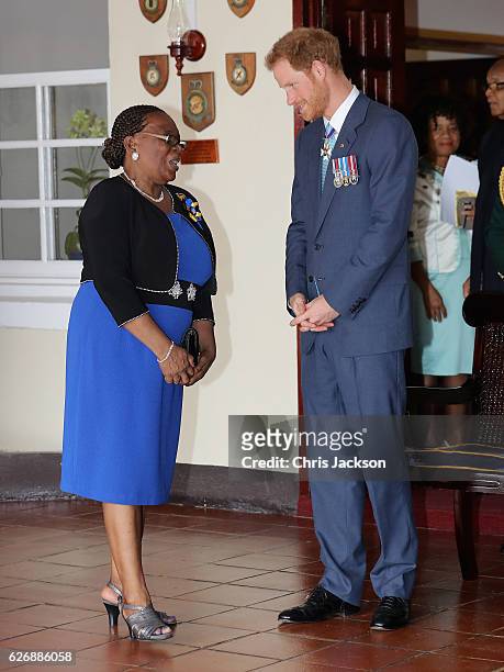 Prince Harry attends a Toast to the Nation Event on day 10 of an official visit to the Caribbean on November 30, 2016 in Bridgetown, Barbados. Prince...
