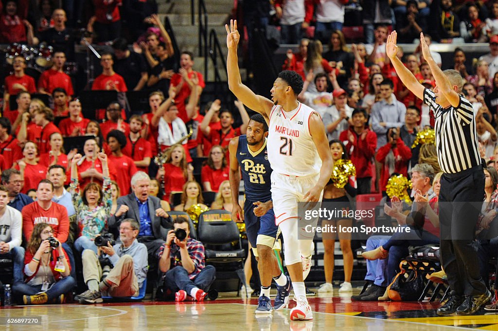 NCAA BASKETBALL: NOV 29 Pitt at Maryland