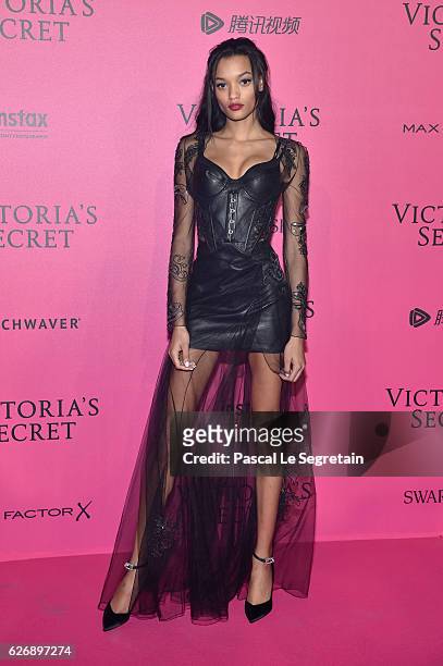 Lameka Fox attends the 2016 Victoria's Secret Fashion Show after party on November 30, 2016 in Paris, France.