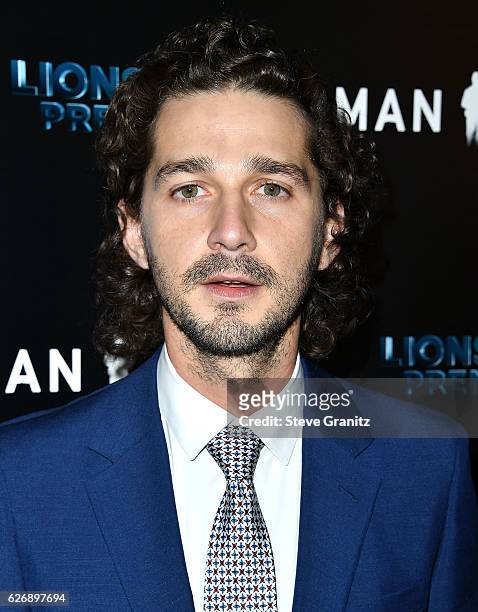 Shia LaBeouf arrives at the Premiere Of Lionsgate Premiere's "Man Down" at ArcLight Hollywood on November 30, 2016 in Hollywood, California.