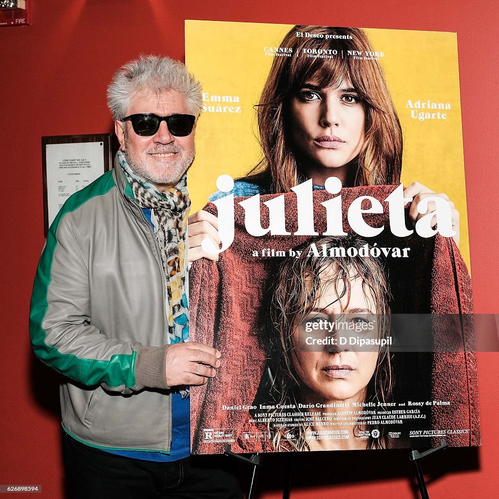 The Cinema Society with Avion and GQ host a screening of Sony Pictures Classics' "Julieta"