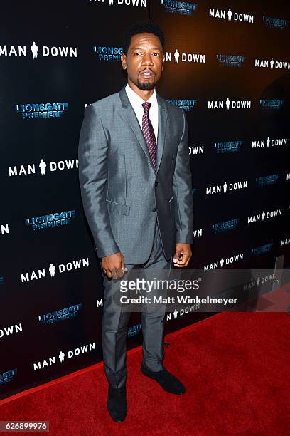 Actor Tory Kittles attends the premiere of Lionsgate Premiere's "Man Down" at ArcLight Hollywood on November 30, 2016 in Hollywood, California.