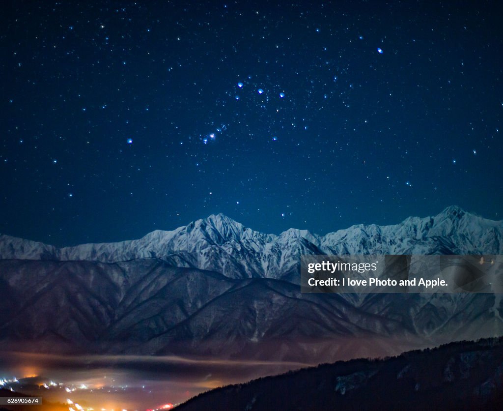 Northern Alps and Orion