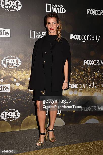 Tania Cagnotto attends Fox Tv schedule presentation on November 30, 2016 in Milan, Italy.