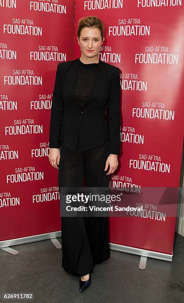Actress Grace Gummer attends SAG-AFTRA Foundation's Conversations with "Mr. Robot" at NeueHouse Hollywood on November 30, 2016 in Los Angeles,...
