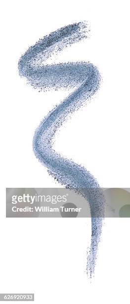 a close up image of blue makeup pencil squiggles - eye liner stock pictures, royalty-free photos & images