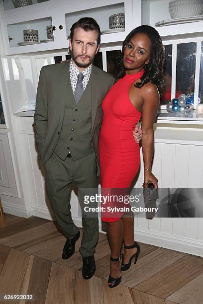 Cameron Moir and Krystal Joy Brown attend The Cinema Society with Avion and GQ Host the After Party for Sony Pictures Classics' "Julieta" at Cafe...