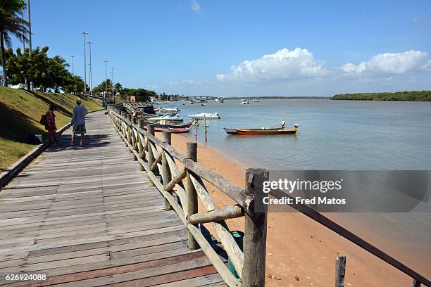 orla do pôr-do-sol em aracaju - pôr do sol fotografías e imágenes de stock