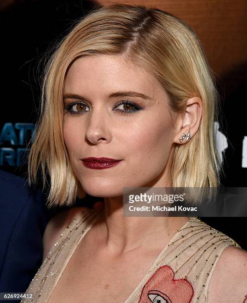 Actor Kate Mara attends the Los Angeles Premiere of "Man Down" on November 30, 2016 in Los Angeles, California.