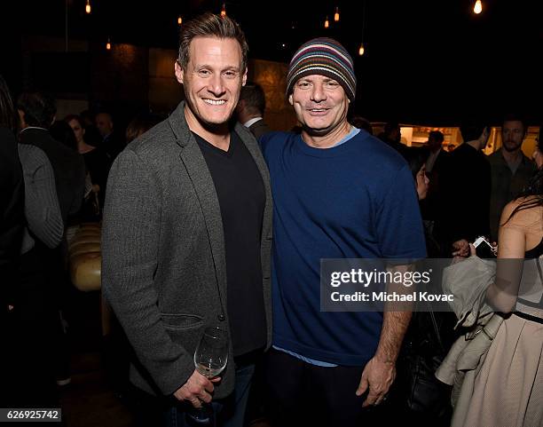 Manager Trevor Engelson and director Dito Montiel attend the Los Angeles Premiere of "Man Down" on November 30, 2016 in Los Angeles, California.