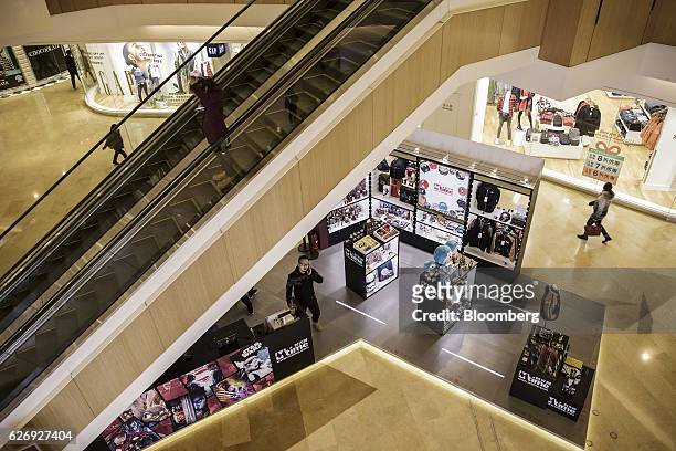 An Mtime.com Inc. Kiosk stands in a shopping mall in Beijing, China, on Thursday, Nov. 24, 2016. Mtime, the movie portal and trinkets seller that...