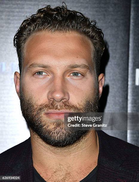 Jai Courtney arrives at the Premiere Of Lionsgate Premiere's "Man Down" at ArcLight Hollywood on November 30, 2016 in Hollywood, California.