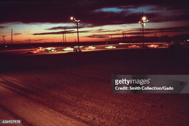 Albuquerque Speedway Park, one of the three stock car race tracks in Albuquerque, New Mexico, 1972. Image courtesy National Archives. .