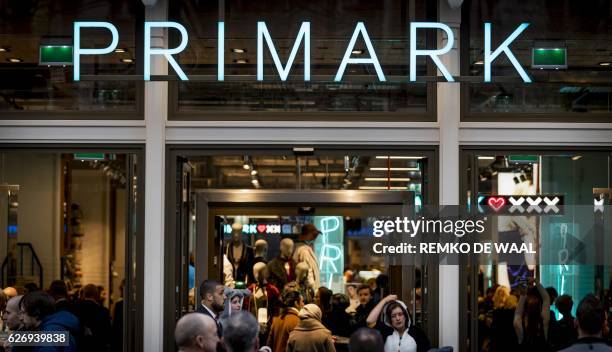 People enter Primark in Amsterdam following its opening on December 1 becoming the biggest shop of Primark in The Netherlands. / Netherlands OUT